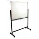 White Board with Stand / Double Sided Magnetic White Board with Stand 90cm x 120cm